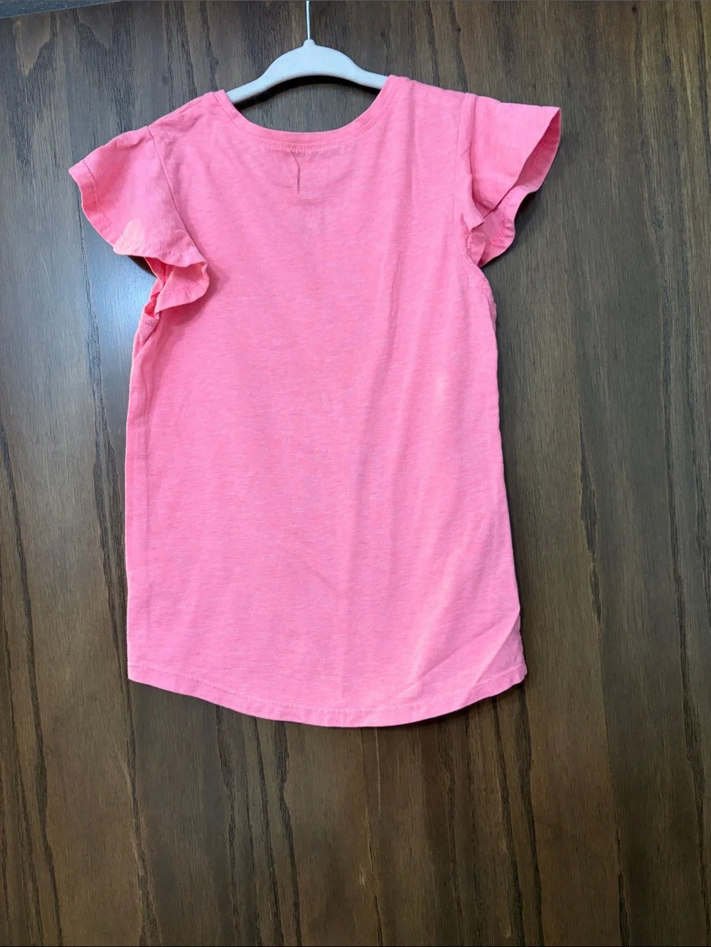 jumping beans Pink Short Sleeve Tee with Gold Unicorn Graphic